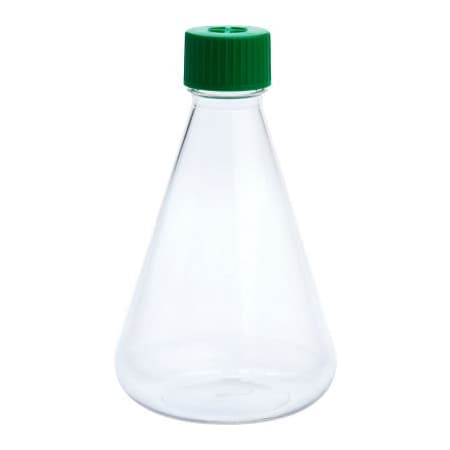 Celltreat CELLTREAT 1000mL Erlenmeyer Flask, Vent Cap, Plain Bottom, PETG, Sterile 229813